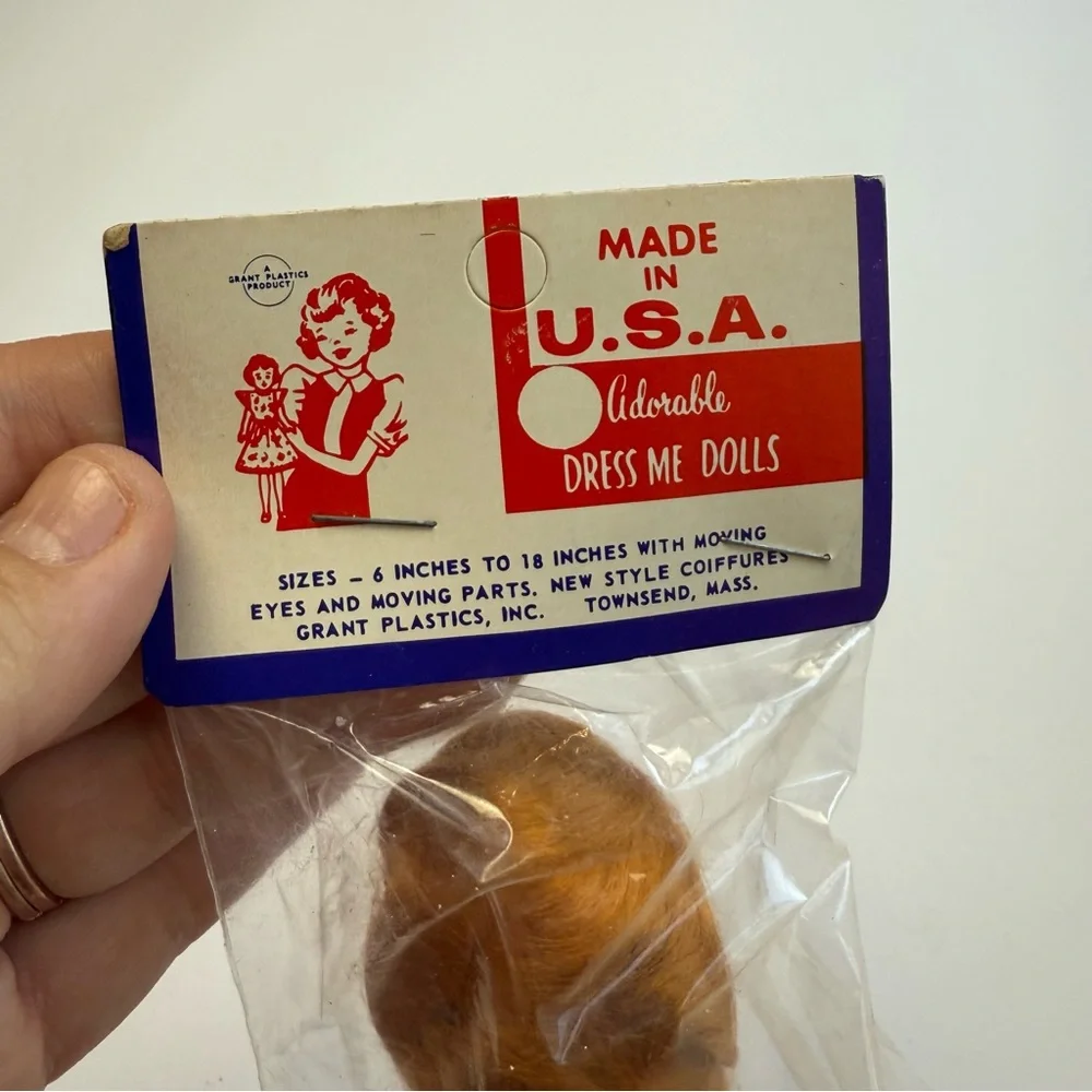 Vintage Dress Me Dolls‎ Blue Sleep Eyes Red Hair 1960s Made In USA In Packaging